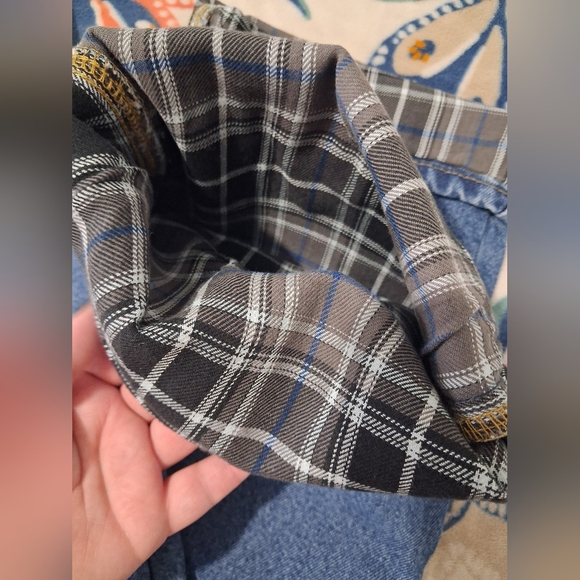 Carhartt Mens Winter Thermal Plaid Lined Blue Jeans Size 30x32 - Picture 16 of 16